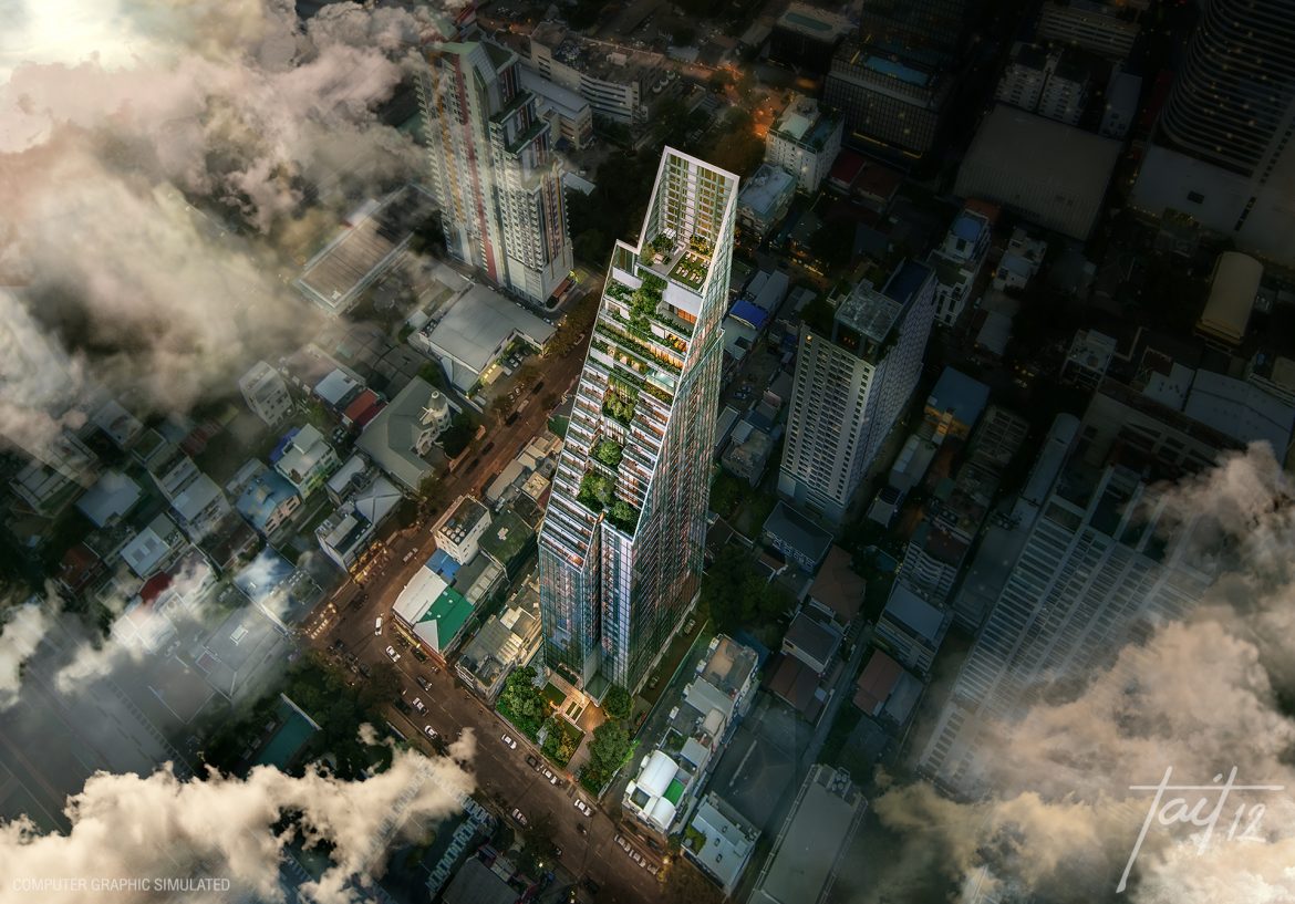 Old-AerialView TAIT 12 Sathorn 別樹一幟的新派公寓